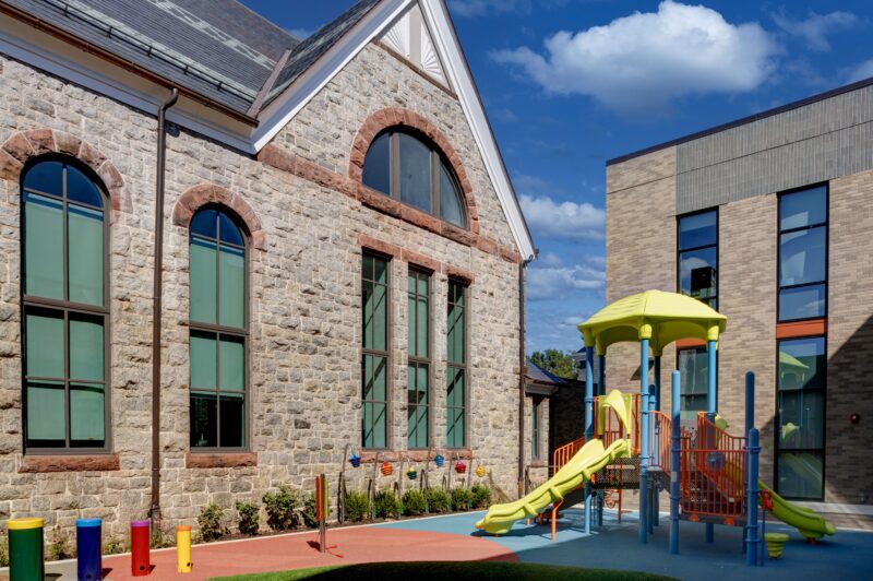 Project transformed historic church into modern school
